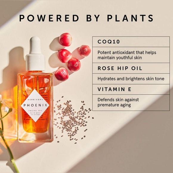 Herbivore Phoenix Rosehip Anti-Aging Face Oil For Dry Skin NIB - Picture 4 of 8